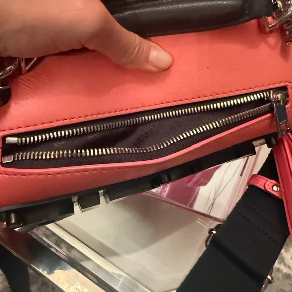 Diesel Coral and Black Women's Bag - Picture 5 of 5